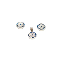 EVIL EYE SILVER ROUND SET