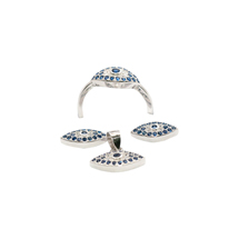 EVIL EYE STERLING SILVER EYE SET