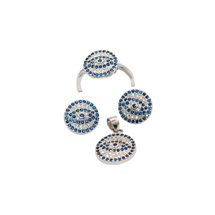 EVIL EYE STERLING SILVER EYE SET