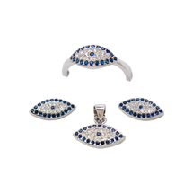 EVIL EYE STERLING SILVER EYE SET