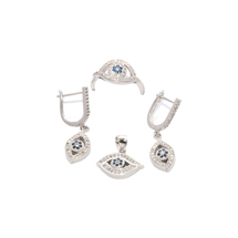 EVIL EYE STERLING SILVER EYE SET