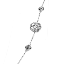 EVIL EYE SILVER ROSE BRACELET