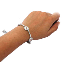 EVIL EYE SILVER OPAL BRACELET