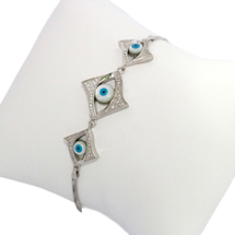 EVIL EYE SILVER BRACELET