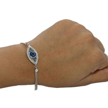 EVIL EYE SILVER BRACELET