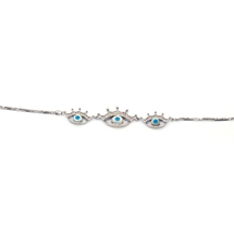 EVIL EYE SILVER BRACELET