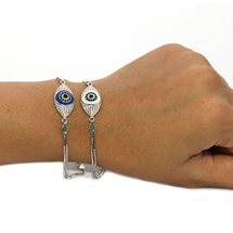 EVIL EYE SILVER BRACELET