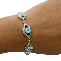 EVIL EYE SILVER BRACELET