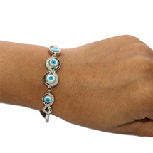 EVIL EYE SILVER BRACELET