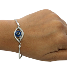 EVIL EYE SILVER BRACELET