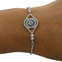 EVIL EYE SILVER BRACELET