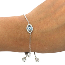 EVIL EYE SILVER BRACELET