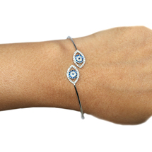 EVIL EYE SILVER BRACELET