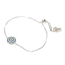 EVIL EYE SILVER ROUND BRACELET