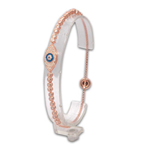 EVIL EYE ROSE COLORED BRACELET