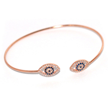 EVIL EYE ROSE COLORED BRACELET