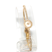 EVIL EYE GOLD PLATED ROUND BRACELET