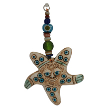 EVIL EYE CERAMIC STARFISH WALL HANGING