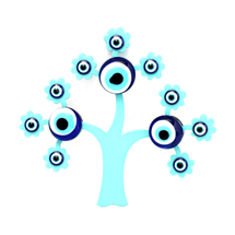 EVIL EYE TREE OF LIFE METAL REFRIGERATOR MAGNET