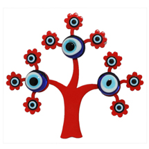 EVIL EYE TREE OF LIFE METAL REFRIGERATOR MAGNET