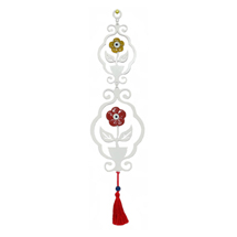 METAL WALL HANGING TWO FLOWERS