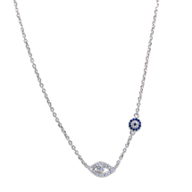 EVIL EYE SILVER NECKLACE