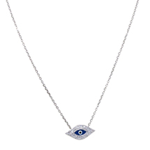 EVIL EYE SILVER NECKLACE