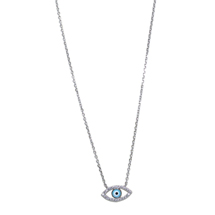 EVIL EYE SILVER NECKLACE