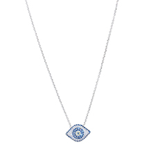 EVIL EYE SILVER NECKLACE