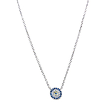 EVIL EYE SILVER ROUND NECKLACE