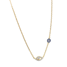 EVIL EYE GOLD PLATED NECKLACE