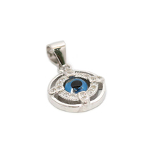 EVIL EYE SILVER ROUND PENDANT