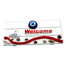 EVIL EYE WELCOME WOODEN