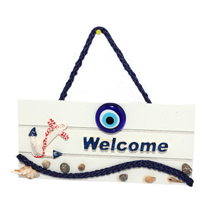 EVIL EYE WELCOME WOODEN