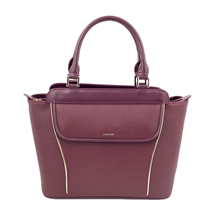 MATMAZEL BURGUNDY TOTE HANDBAG