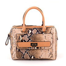 MATMAZEL CAMEL PRINTED HANDBAG