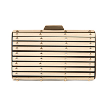 MATMAZEL GOLD BIG CLUTCH HANDBAG