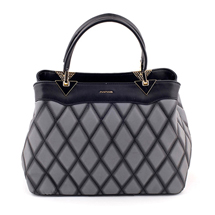 MATMAZEL BLACK CRISSCROSS TOTE HANDBAG