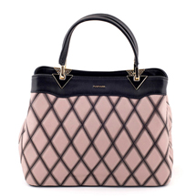 MATMAZEL PINK CRISSCROSS TOTE HANDBAG