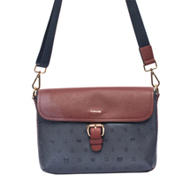 MATMAZEL  NAVY BLUE BURGUNDY LADIES HANGBAG