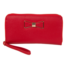 MATMAZEL RED WRISTLET CLUTCH