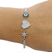 EVIL EYE SILVER HEART BRACELET